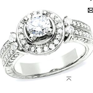 2.5 ct diamond engagement ring 14kt white gold